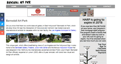 Desktop Screenshot of barnsdallartpark.com